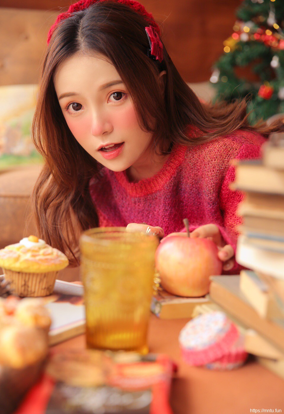 圣诞美女性感圣诞主题美女摄影写真