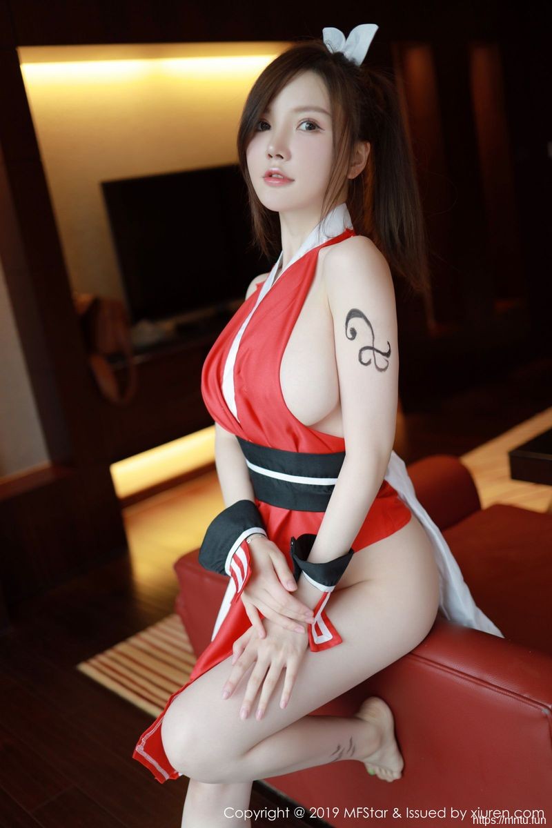 模范学院性感美女美女cosplay糯美子Mini惹火身材COS不知火舞诱惑美图