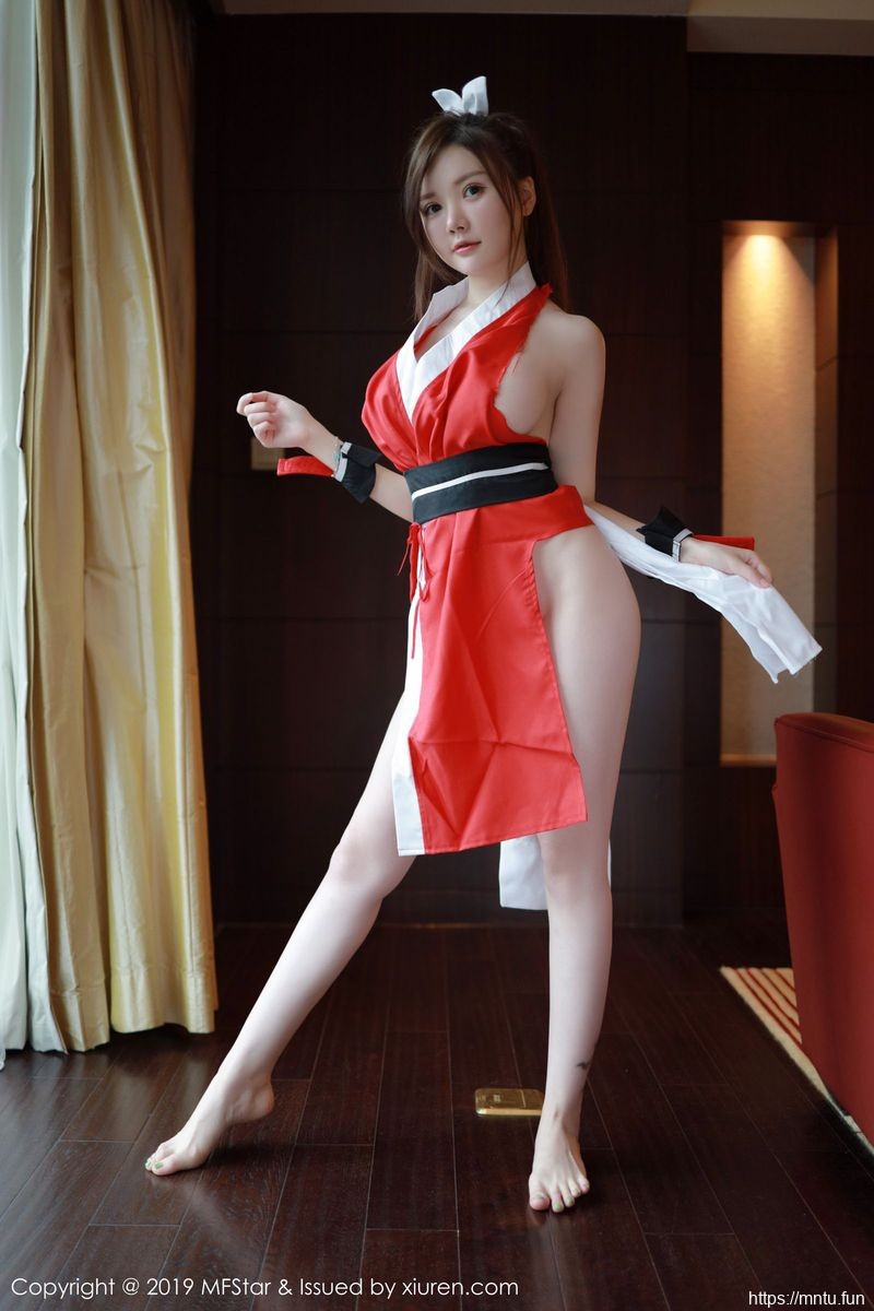 模范学院性感美女美女cosplay糯美子Mini惹火身材COS不知火舞诱惑美图
