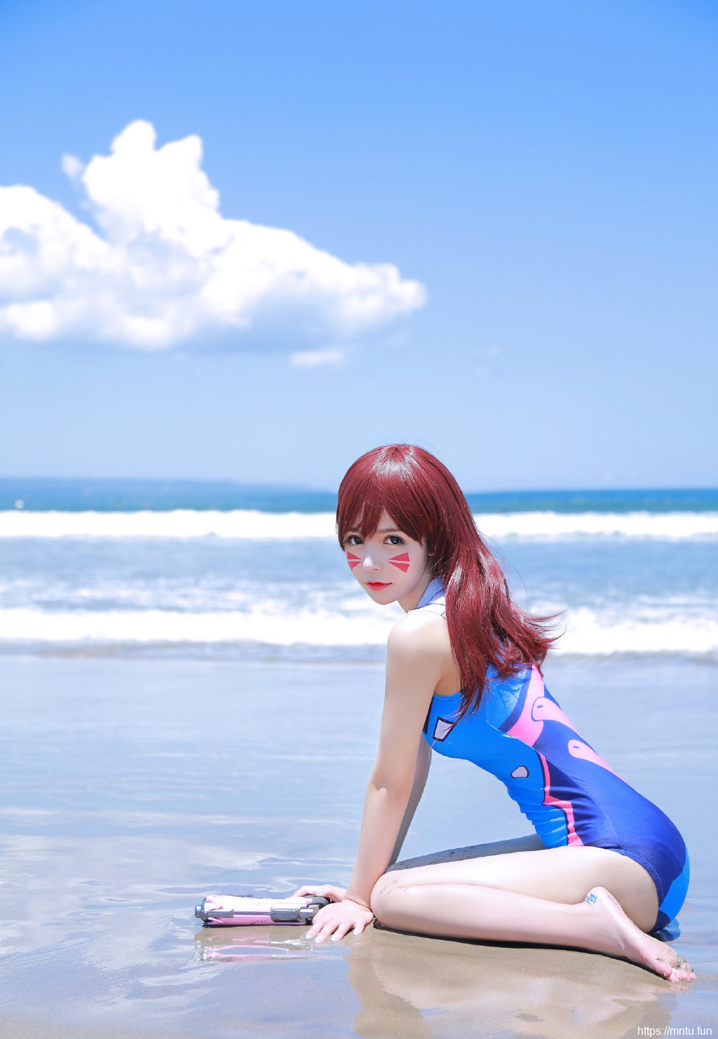 性感海边美女守望先锋cos美女图片