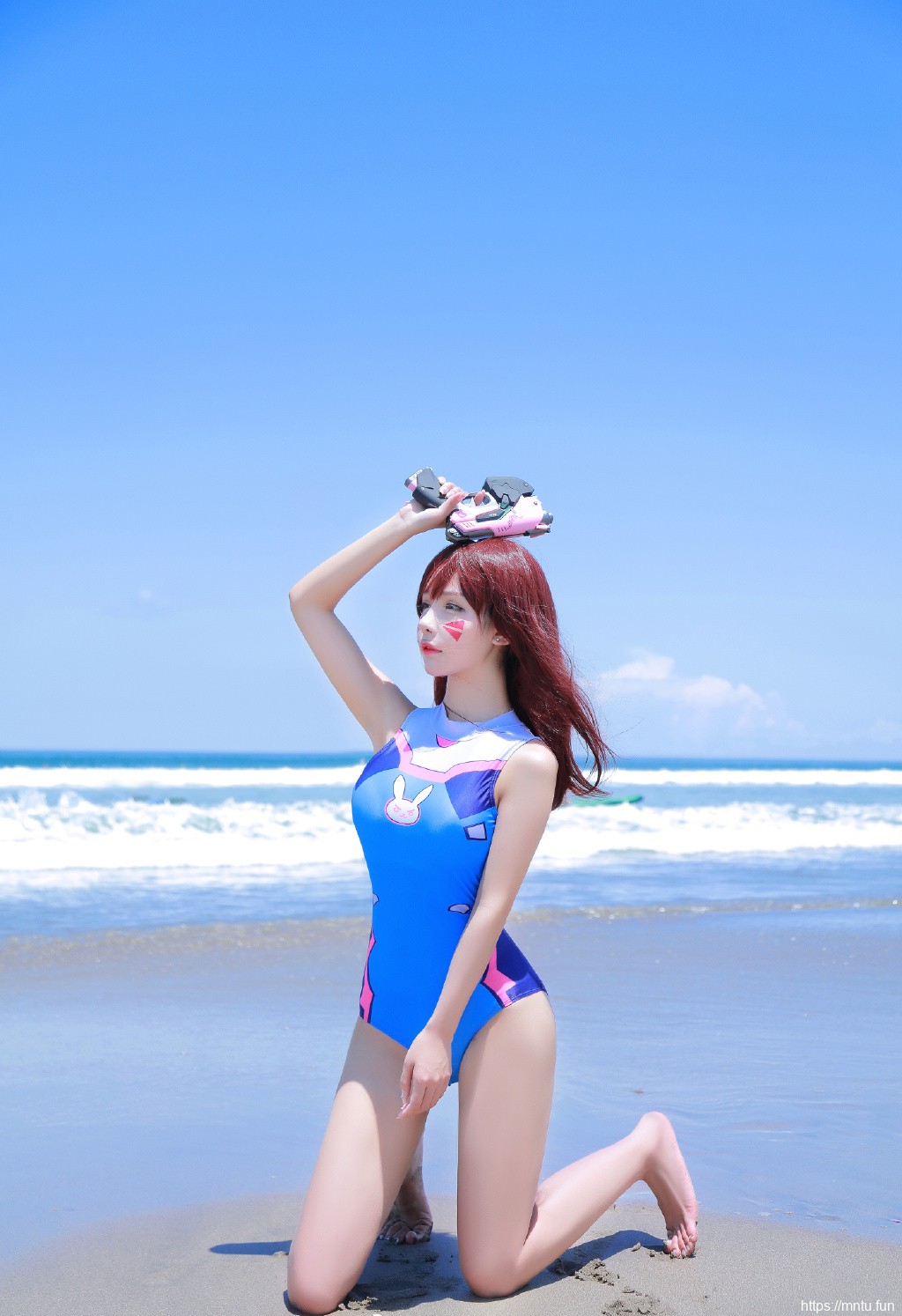 性感海边美女守望先锋cos美女图片