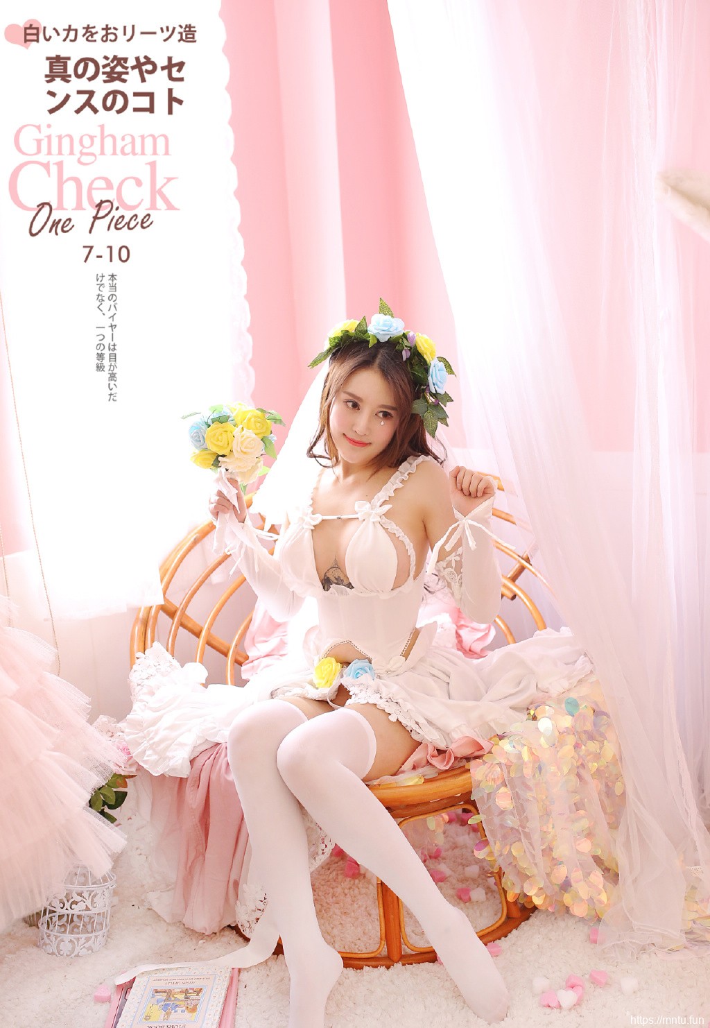 索尼子cosplay美女性感白丝爆乳美女图片