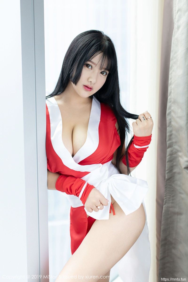 魅妍社美女模特小尤奈童颜巨乳COS制服cosplayPLAY不知火舞性感写真