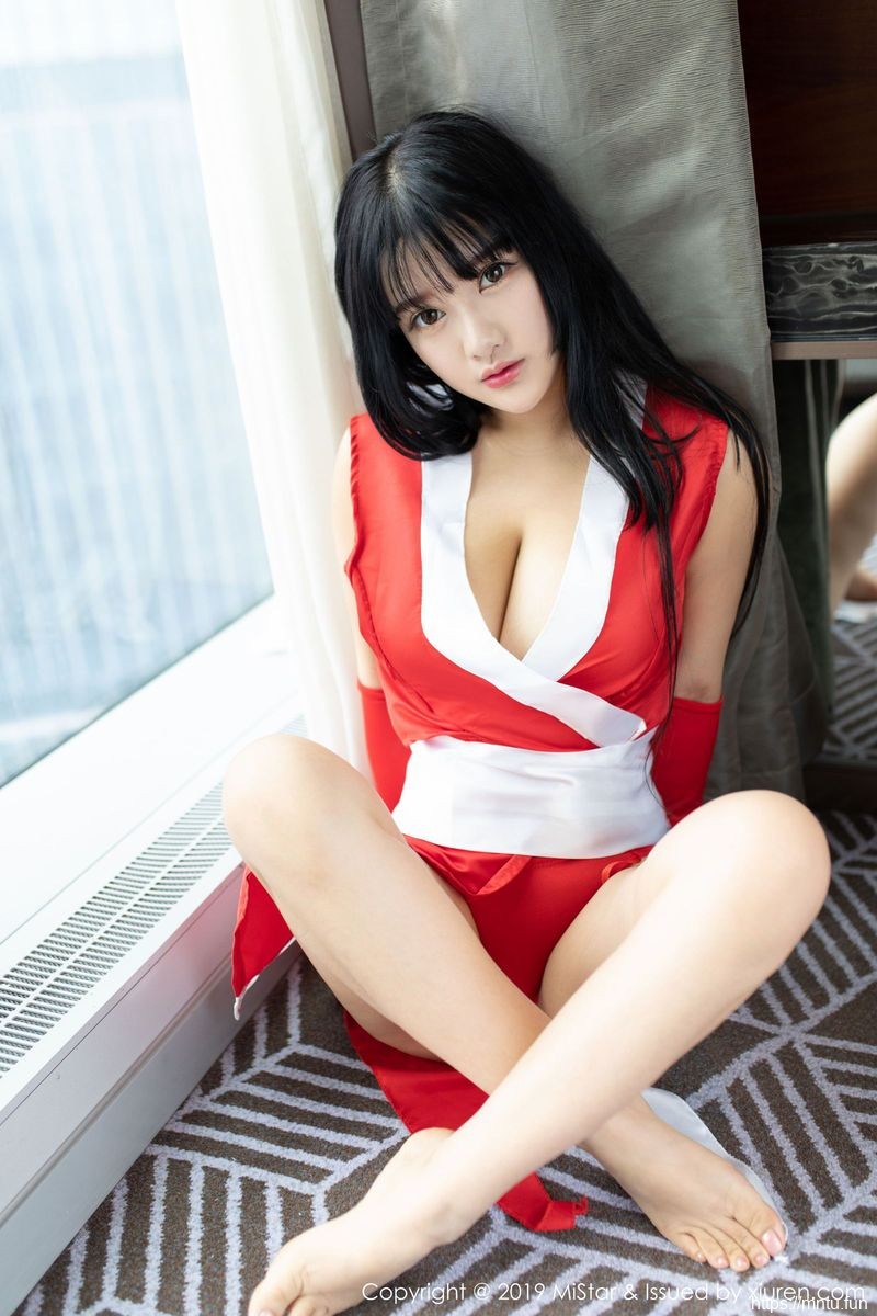 魅妍社美女模特小尤奈童颜巨乳COS制服cosplayPLAY不知火舞性感写真