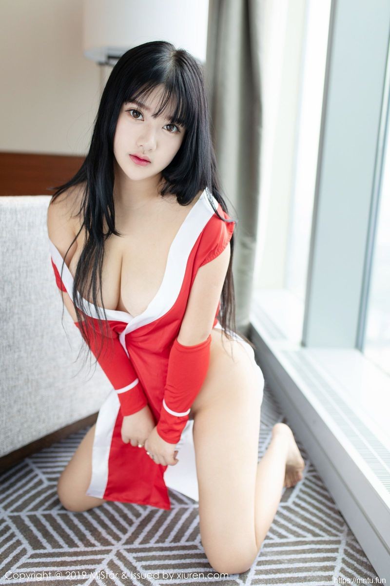 魅妍社美女模特小尤奈童颜巨乳COS制服cosplayPLAY不知火舞性感写真