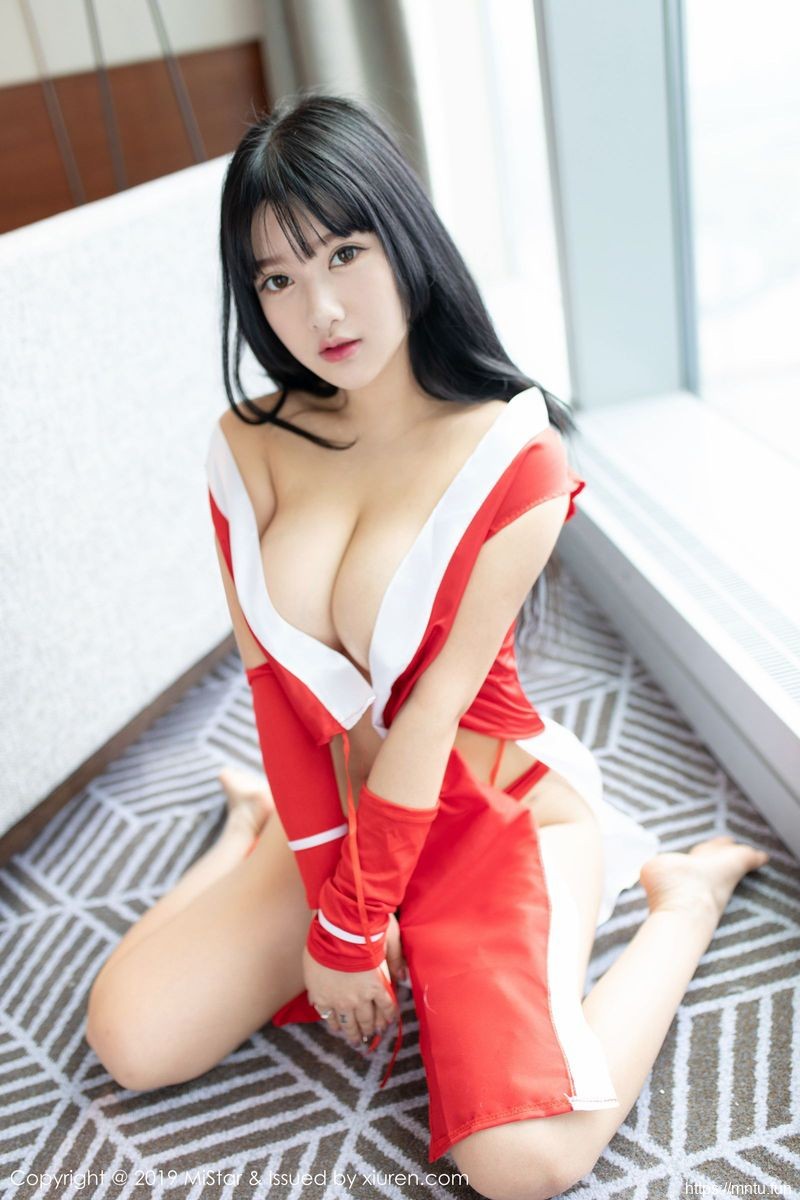 魅妍社美女模特小尤奈童颜巨乳COS制服cosplayPLAY不知火舞性感写真