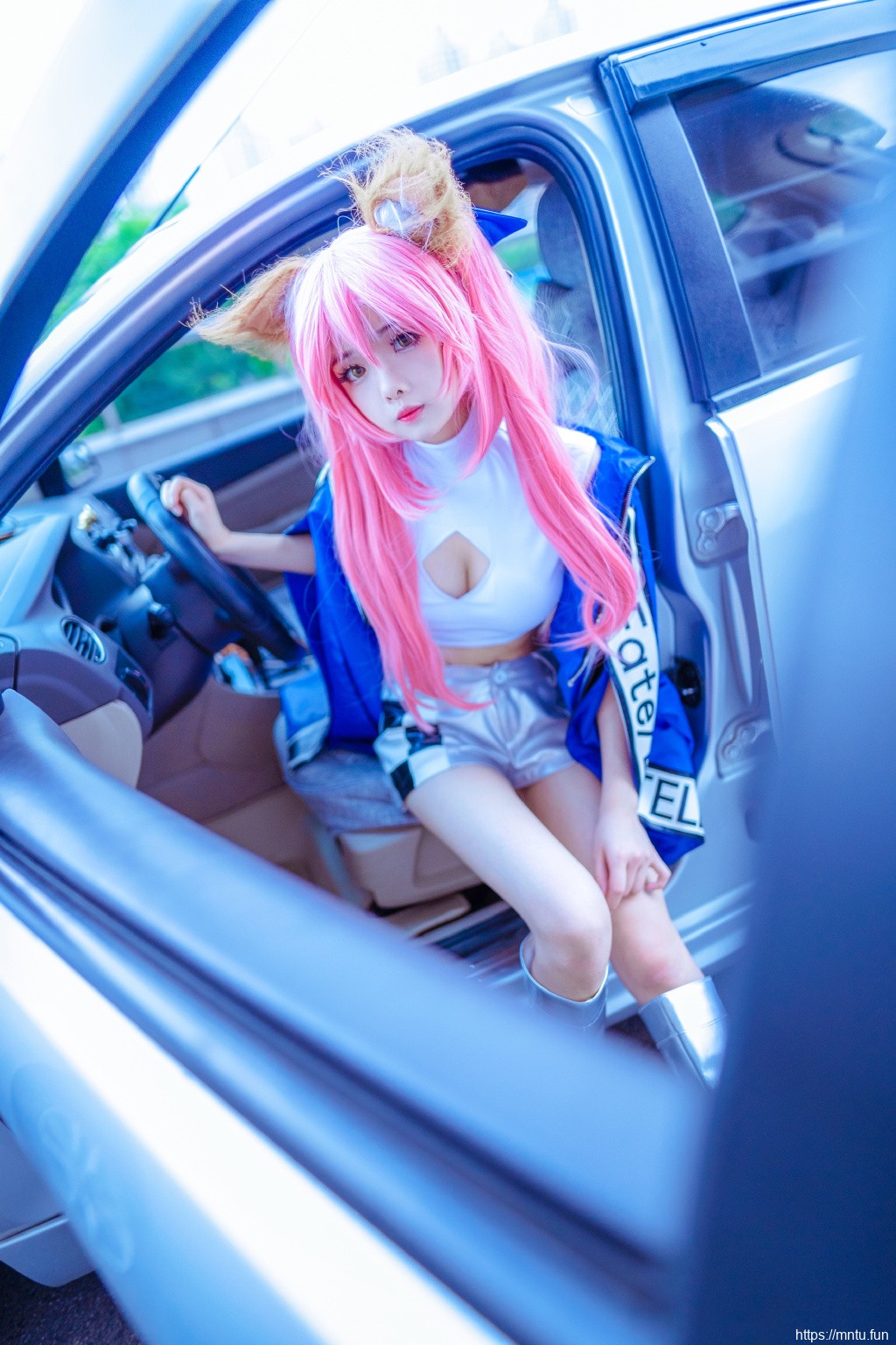 甜美赛车玉藻前cosplay美女写真图片