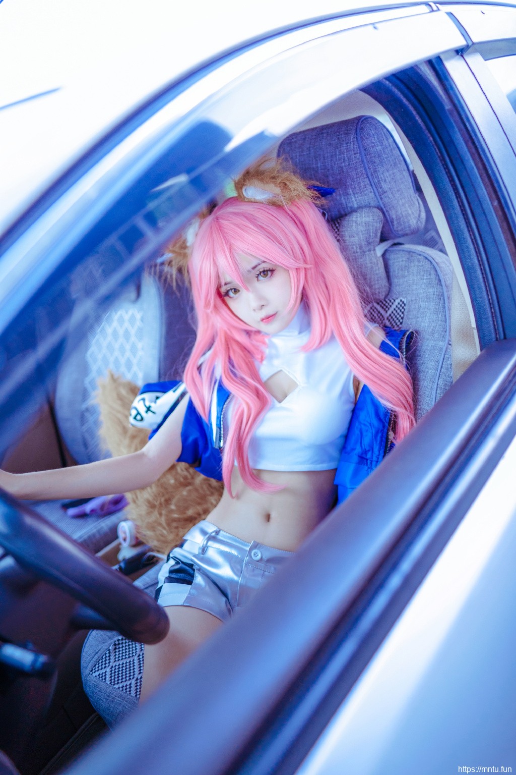 甜美赛车玉藻前cosplay美女写真图片