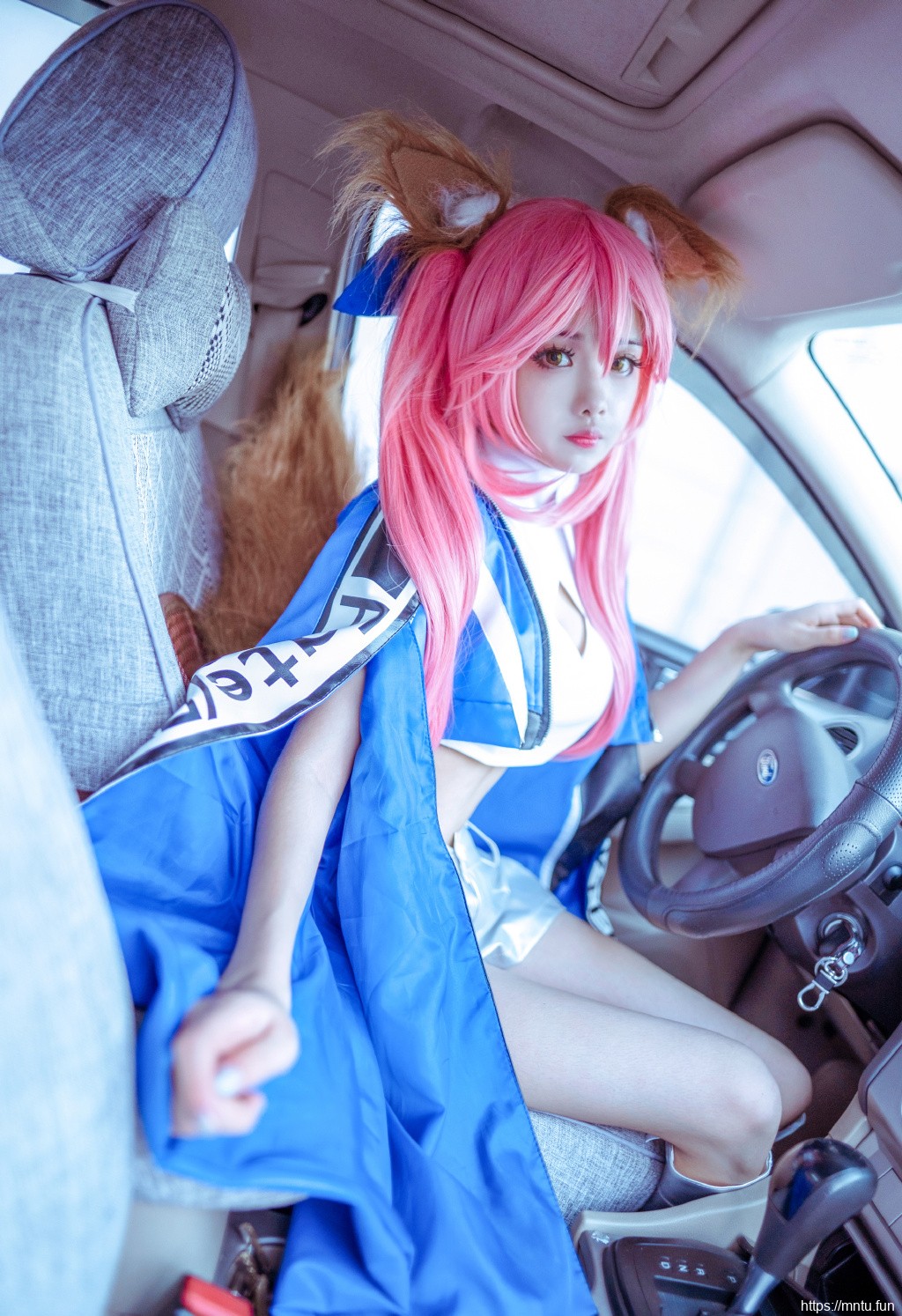 甜美赛车玉藻前cosplay美女写真图片