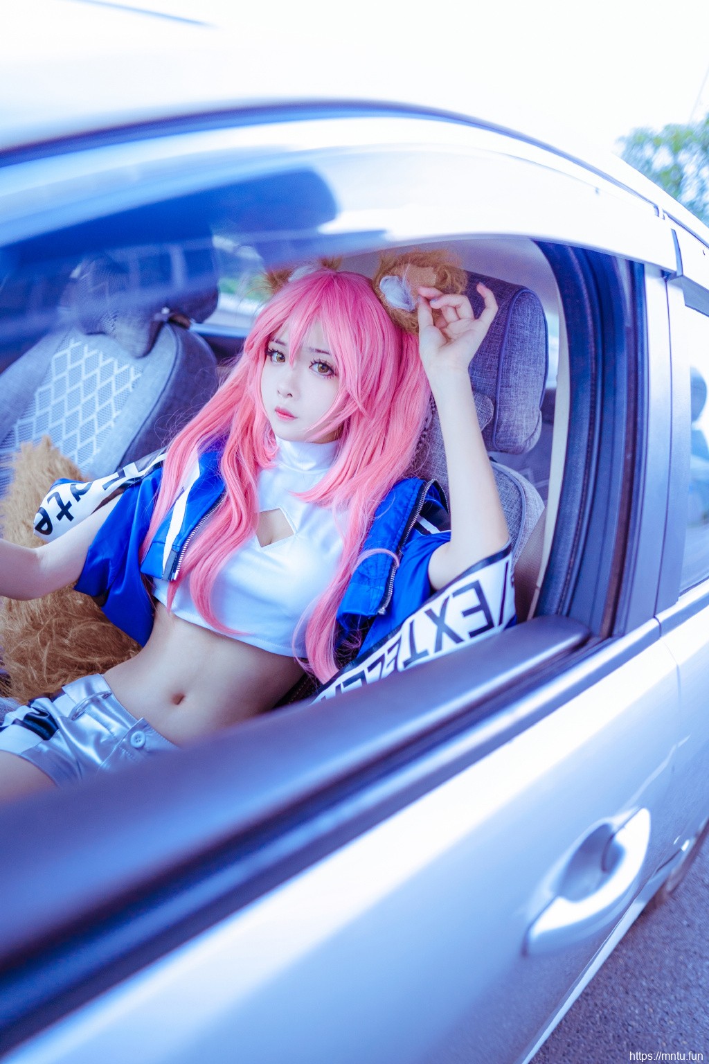 甜美赛车玉藻前cosplay美女写真图片