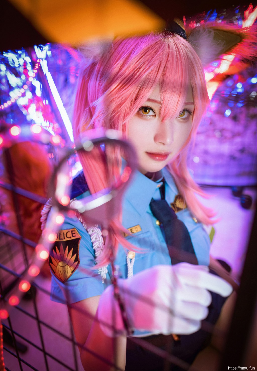 性感玉藻前女警cosplay写真图片