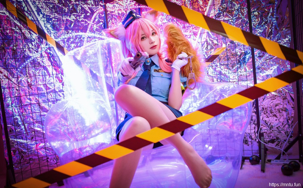 性感玉藻前女警cosplay写真图片