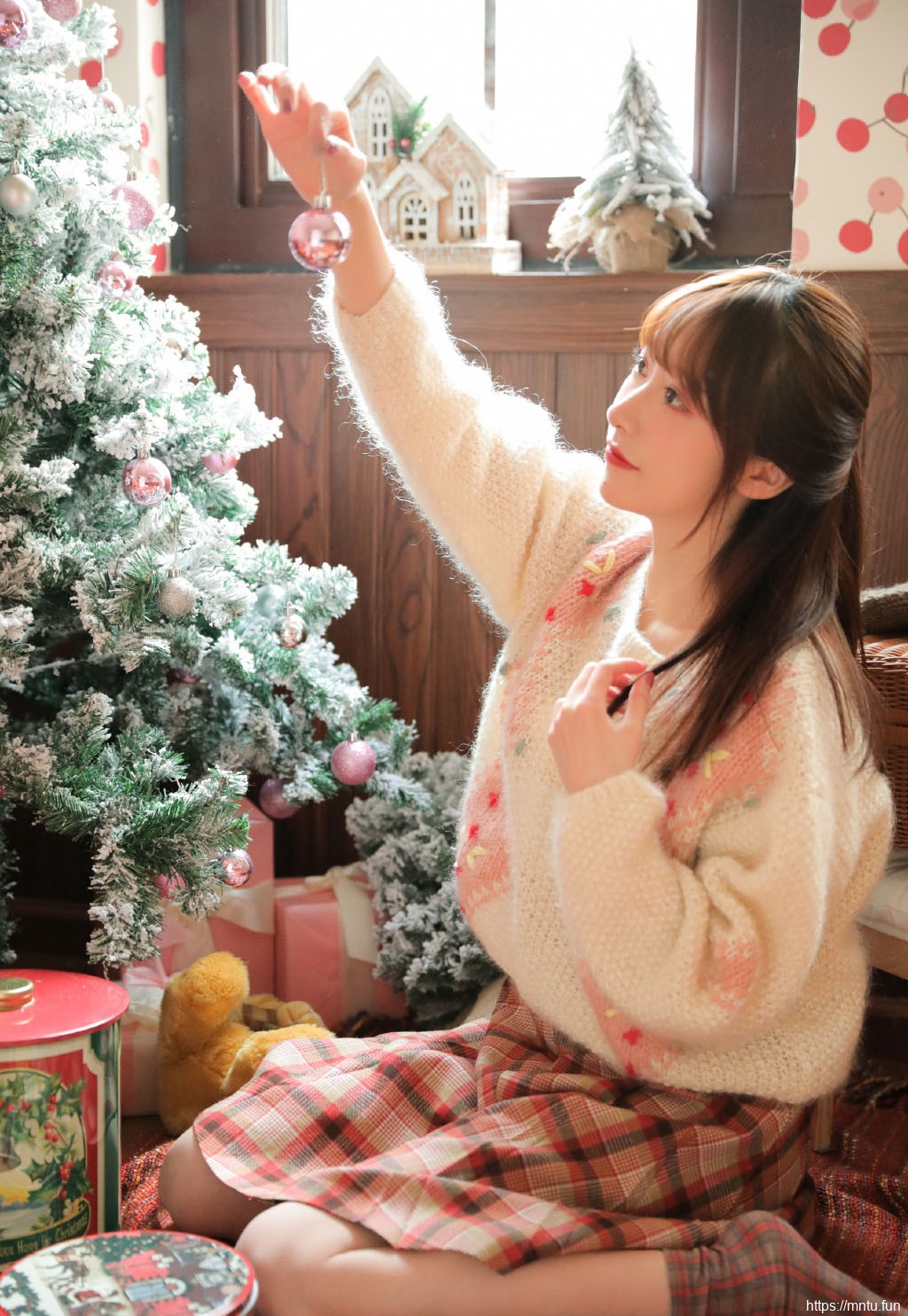 圣诞美女小姐姐文艺清新艺术照片