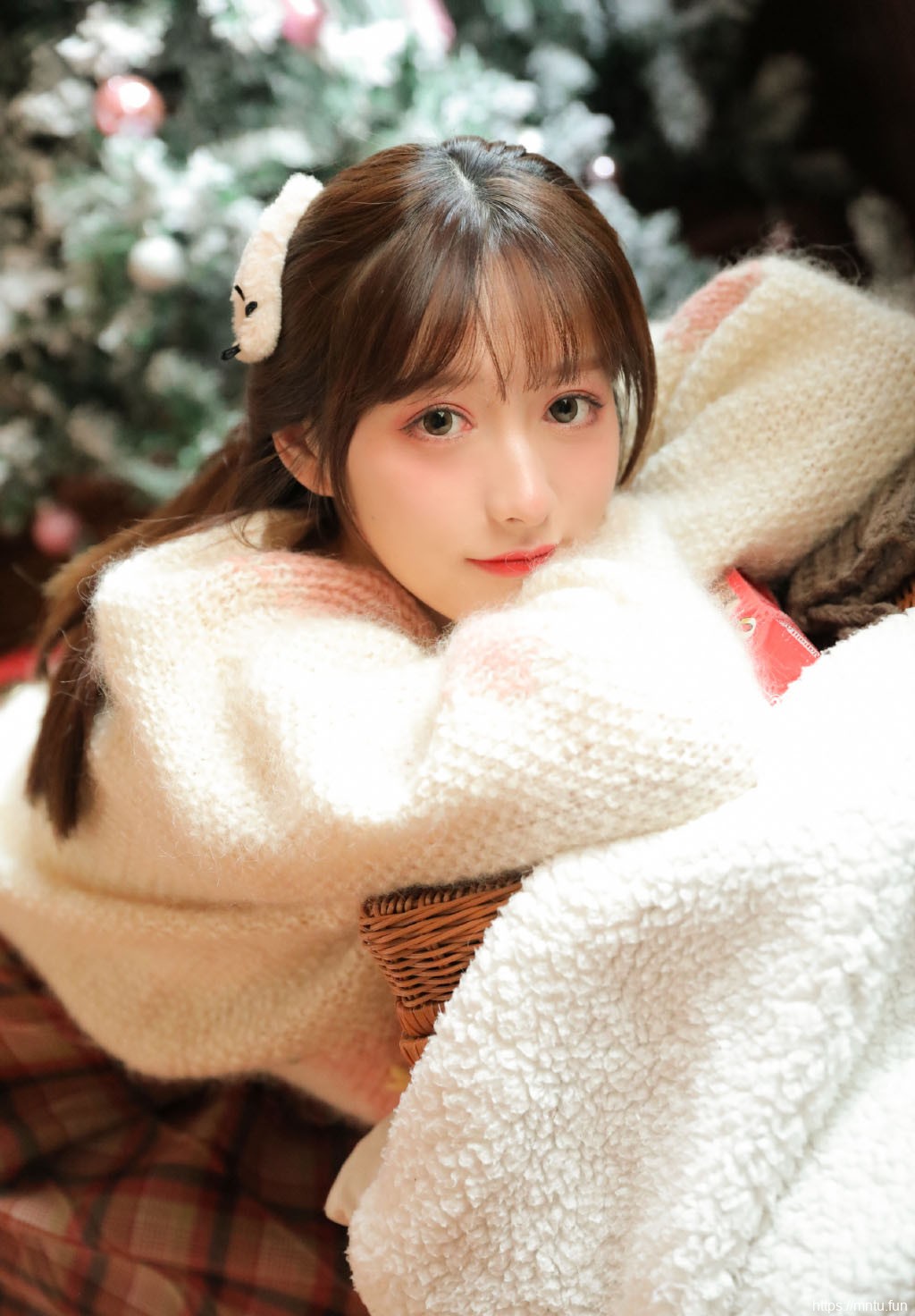 圣诞美女小姐姐文艺清新艺术照片
