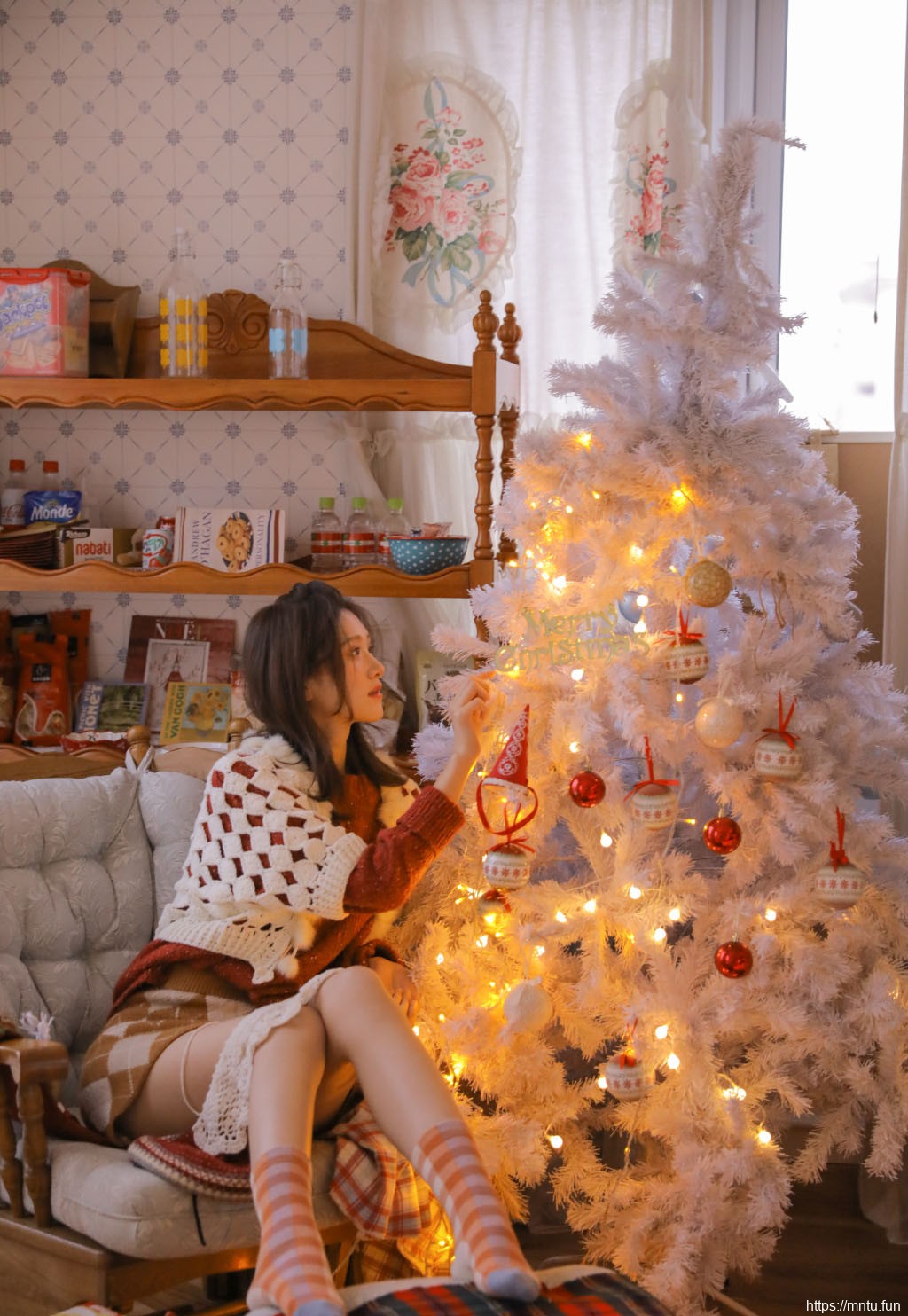 圣诞季美女唯美美女艺术写真图片