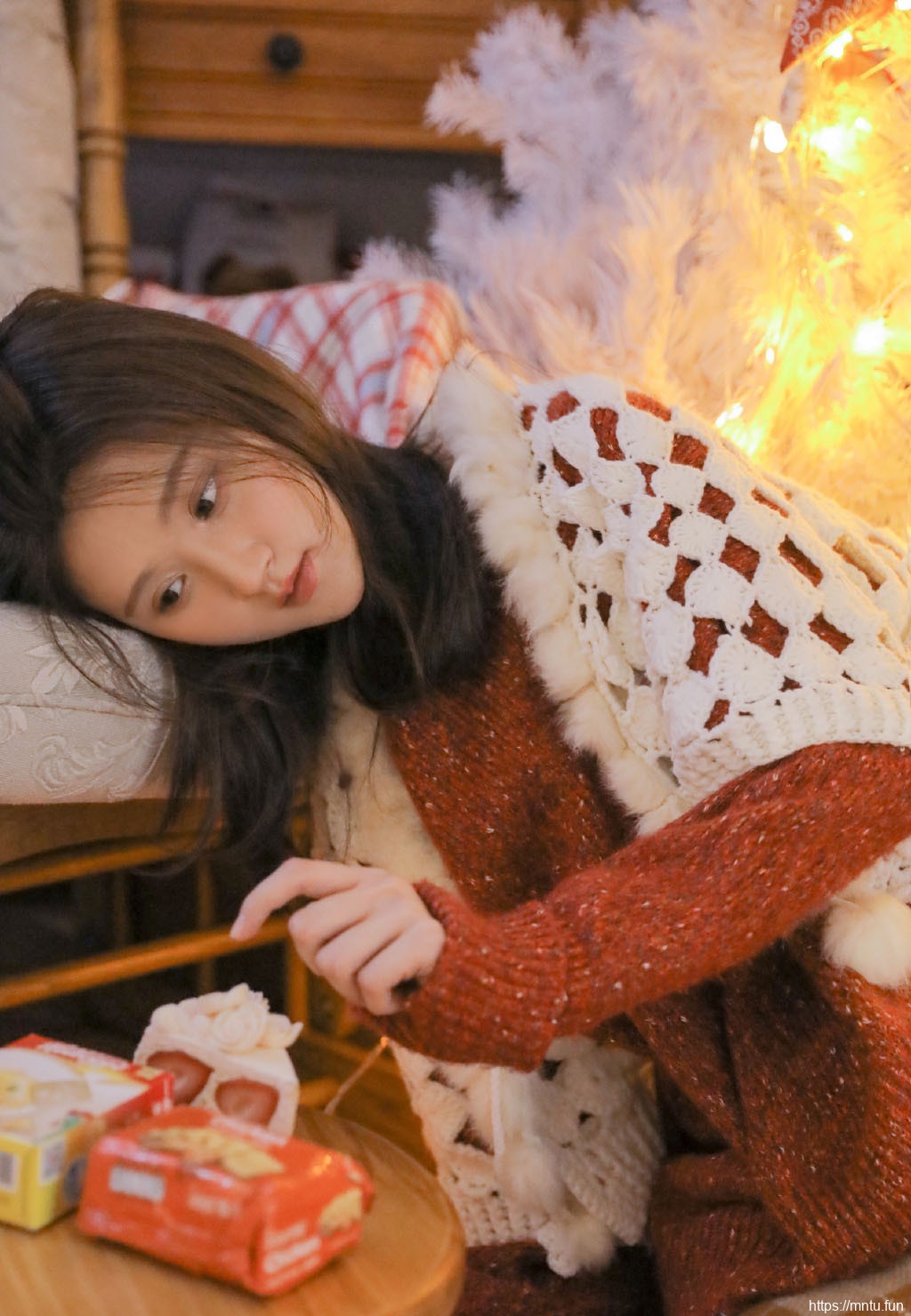 圣诞季美女唯美美女艺术写真图片