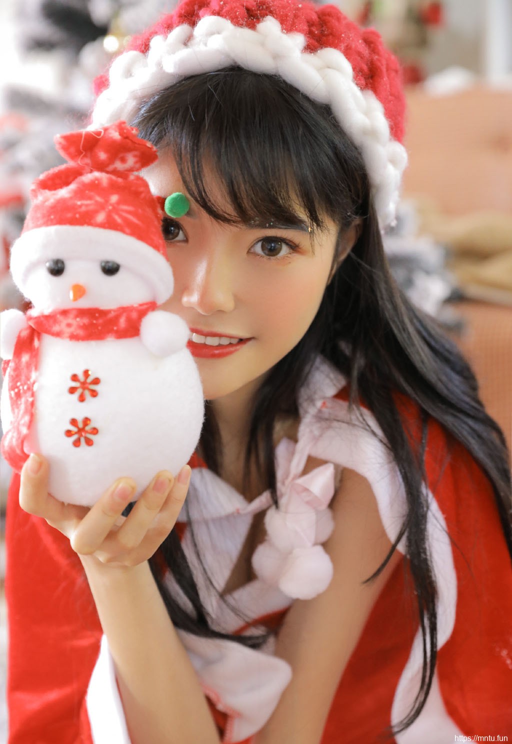 圣诞美女图片唯美圣诞服装美女图片