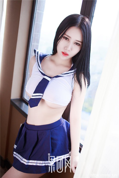 Girlt果团人像摄影写真 先生制服美女白雪白嫩美乳人体私拍图片