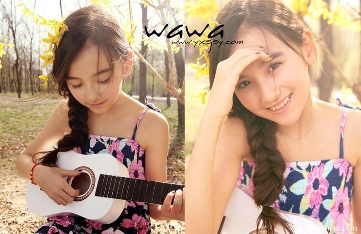 清纯笑容甜美模特艺术写真