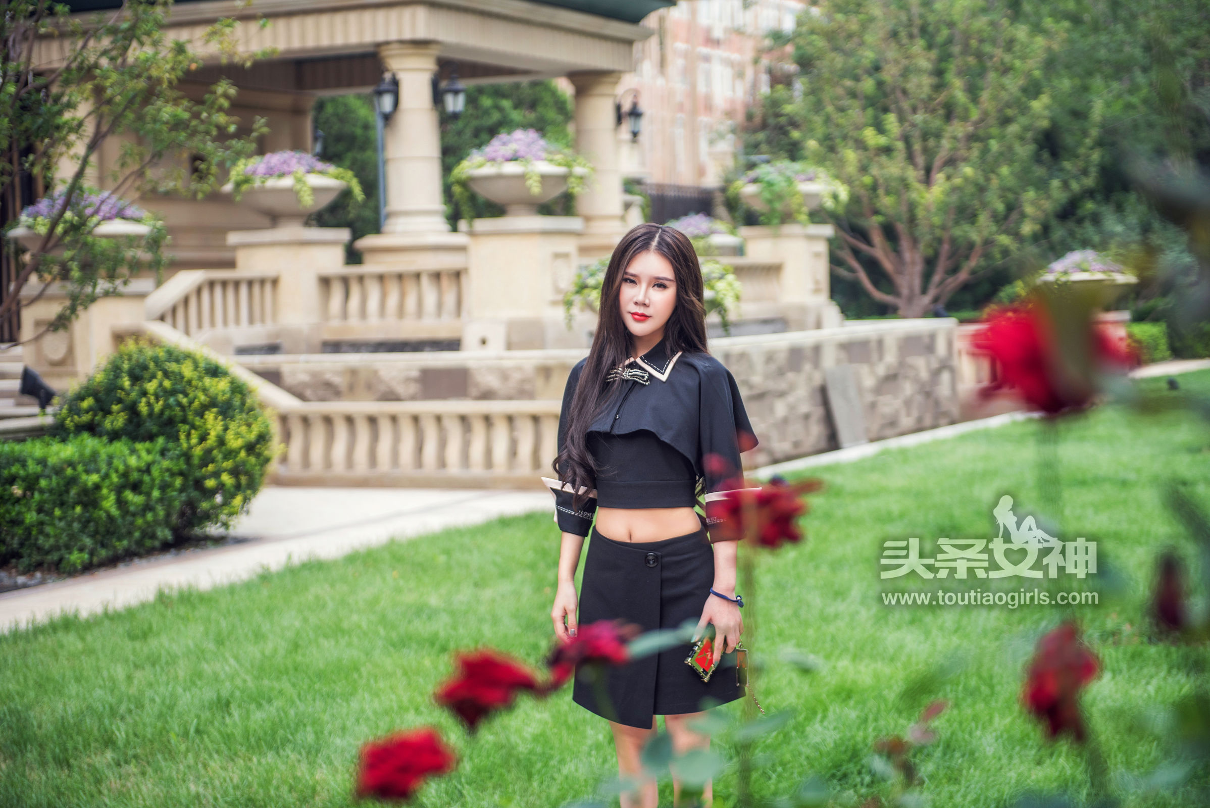 [Toutiaogirls头条女神] 爱丽莎 &#8211; 女神探店隆太源篇 爱丽莎精修[25P]