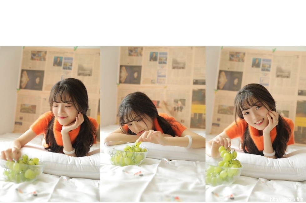 清纯美女甜蜜可爱美女私房美腿写真照