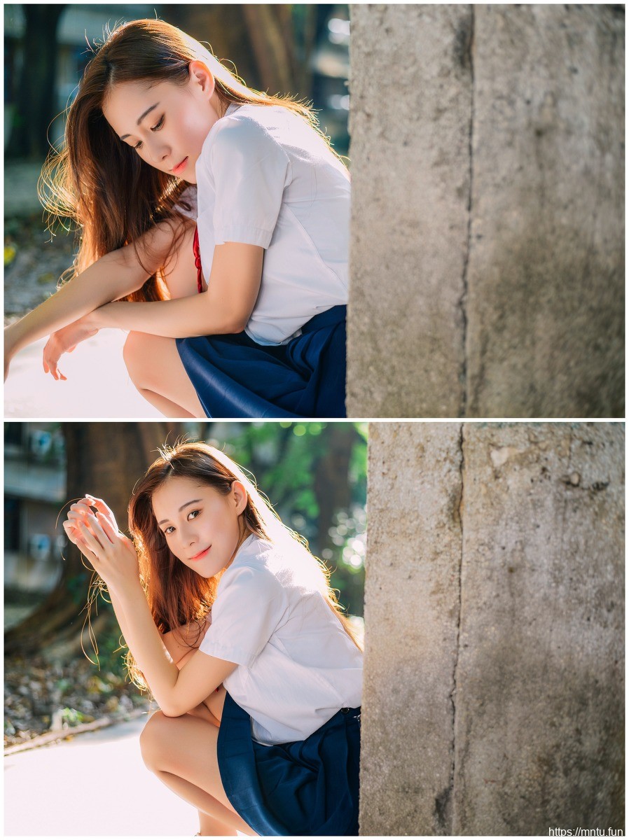 清纯靓丽美女校花学生装迷人写真