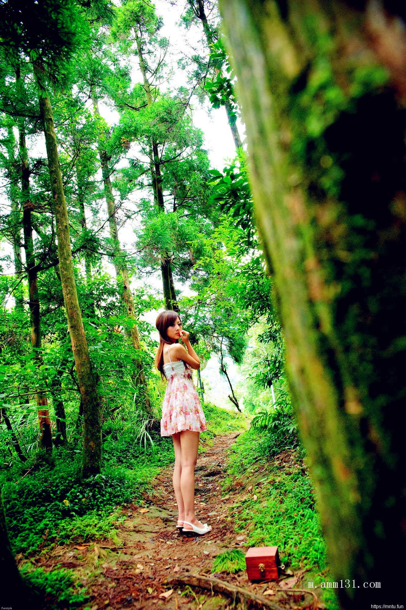 树林里的丰满艺术人体张允霏图片演绎乳房之美