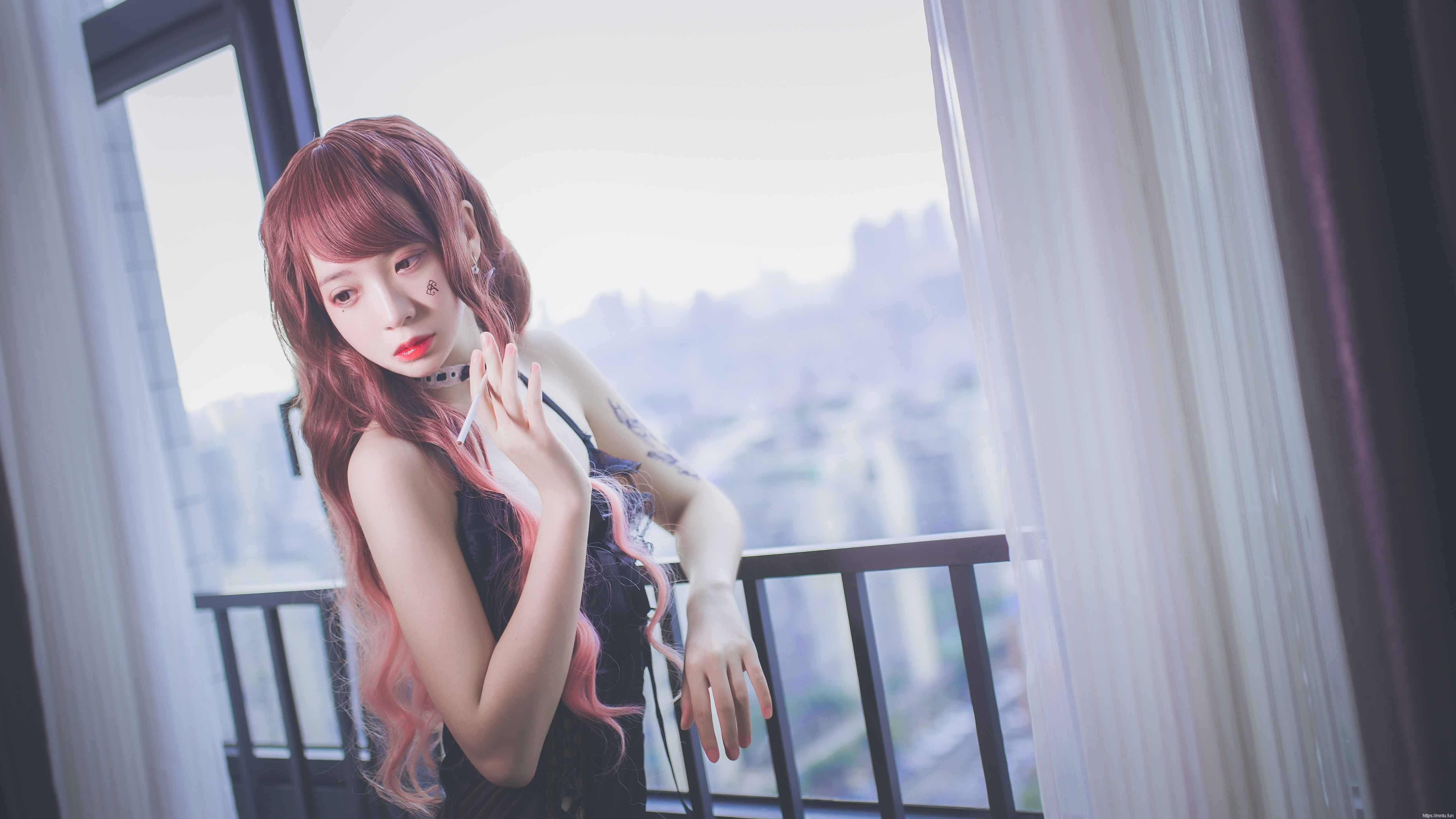 疯猫ss - 黑色吊带袜