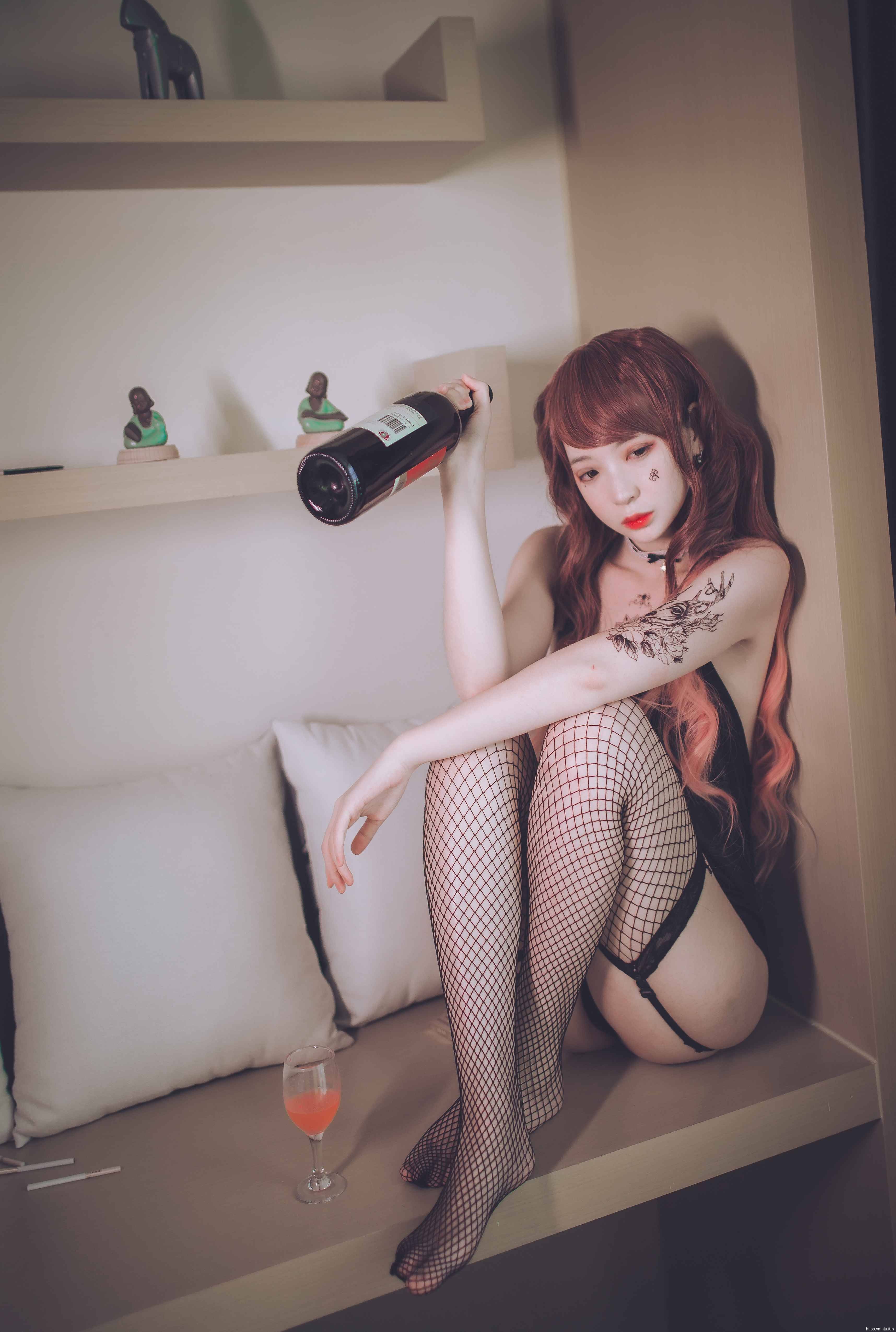 疯猫ss - 黑色吊带袜