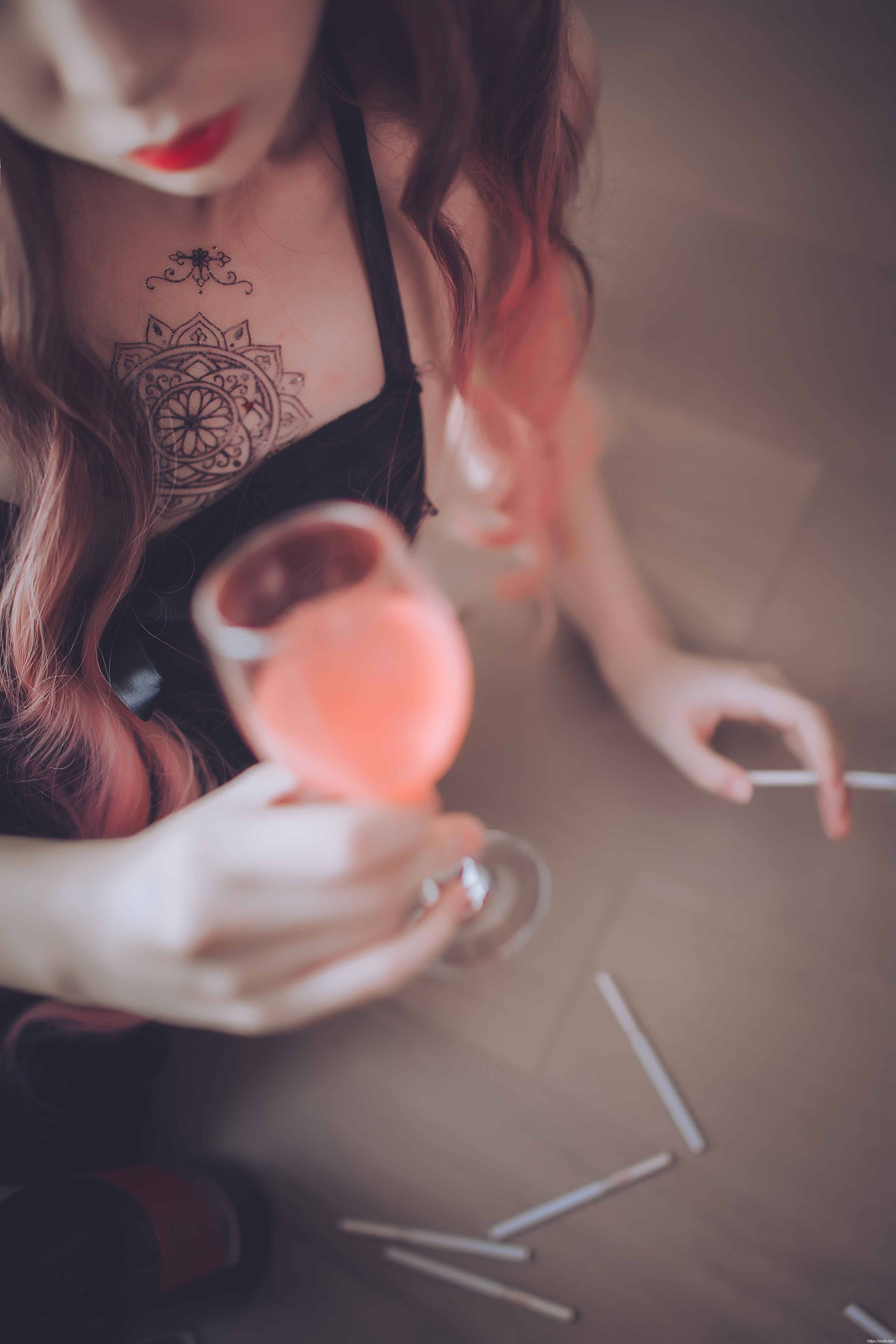 疯猫ss - 黑色吊带袜