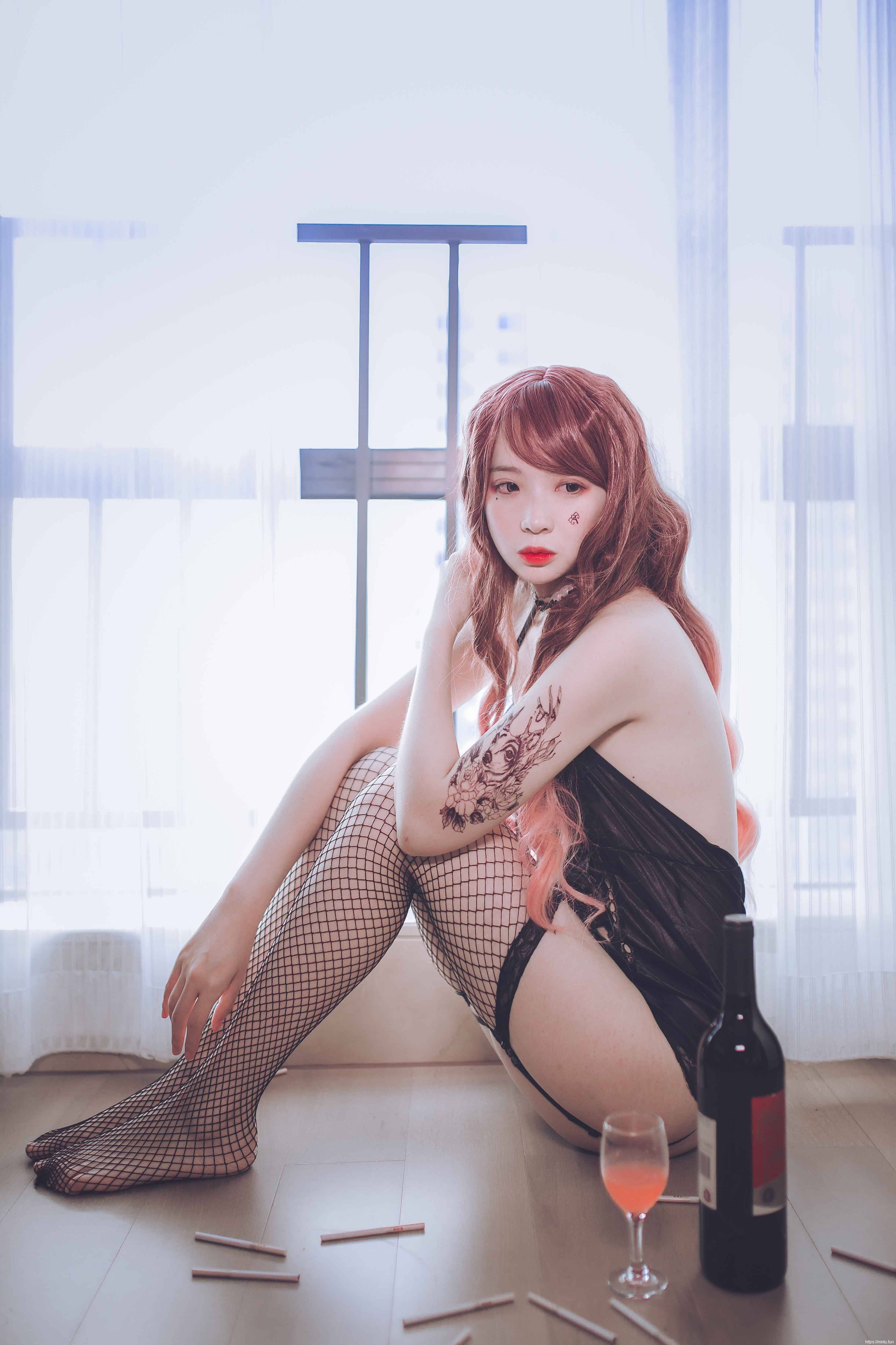 疯猫ss - 黑色吊带袜