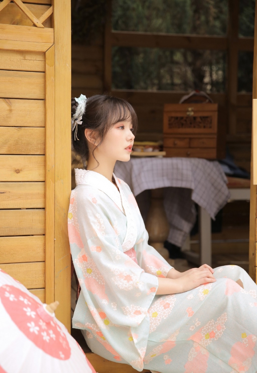 阳光美艳的和服美女日系唯美人体艺术嫩模