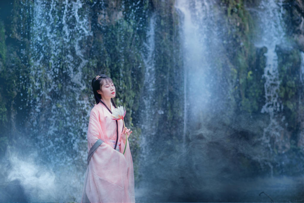 知性优雅的大家闺秀知书达理古风汉服图片