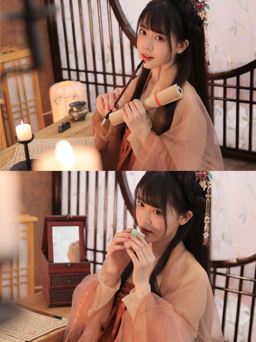 气质温文尔雅的汉服美女腹有诗书气自华写真