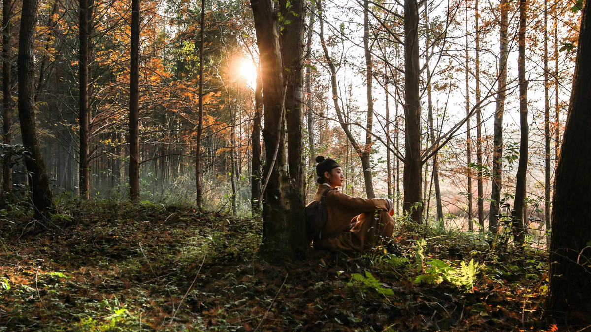 冷艳霸气的古装侠女森系唯美古装摄影图片