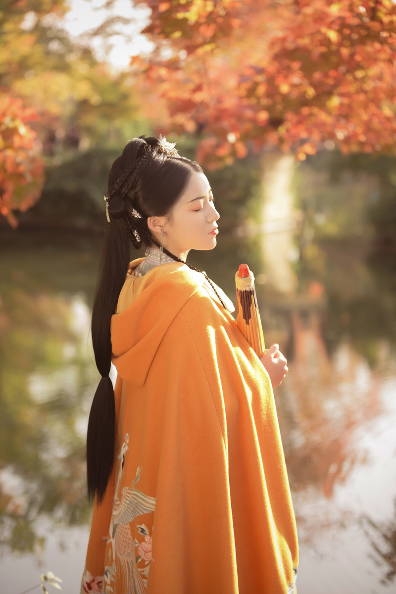 温柔娴淑的汉服美女气质纤尘不染唯美古风图片