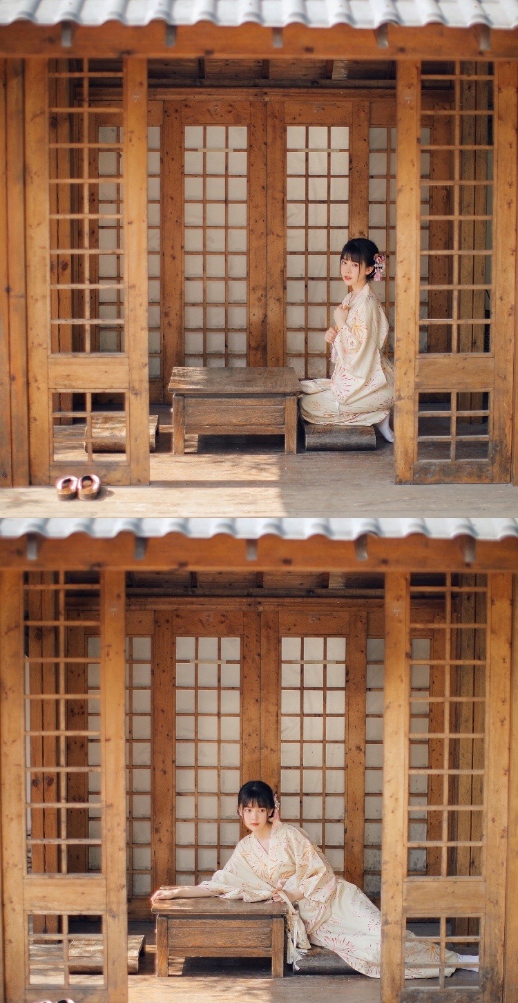 和服美女眼神魅惑撩人养眼古风摄影