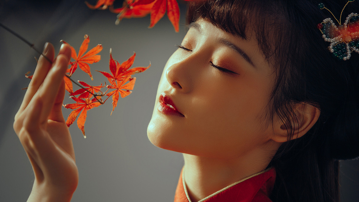 吾家有女初长成千娇百媚汉服写真摄影