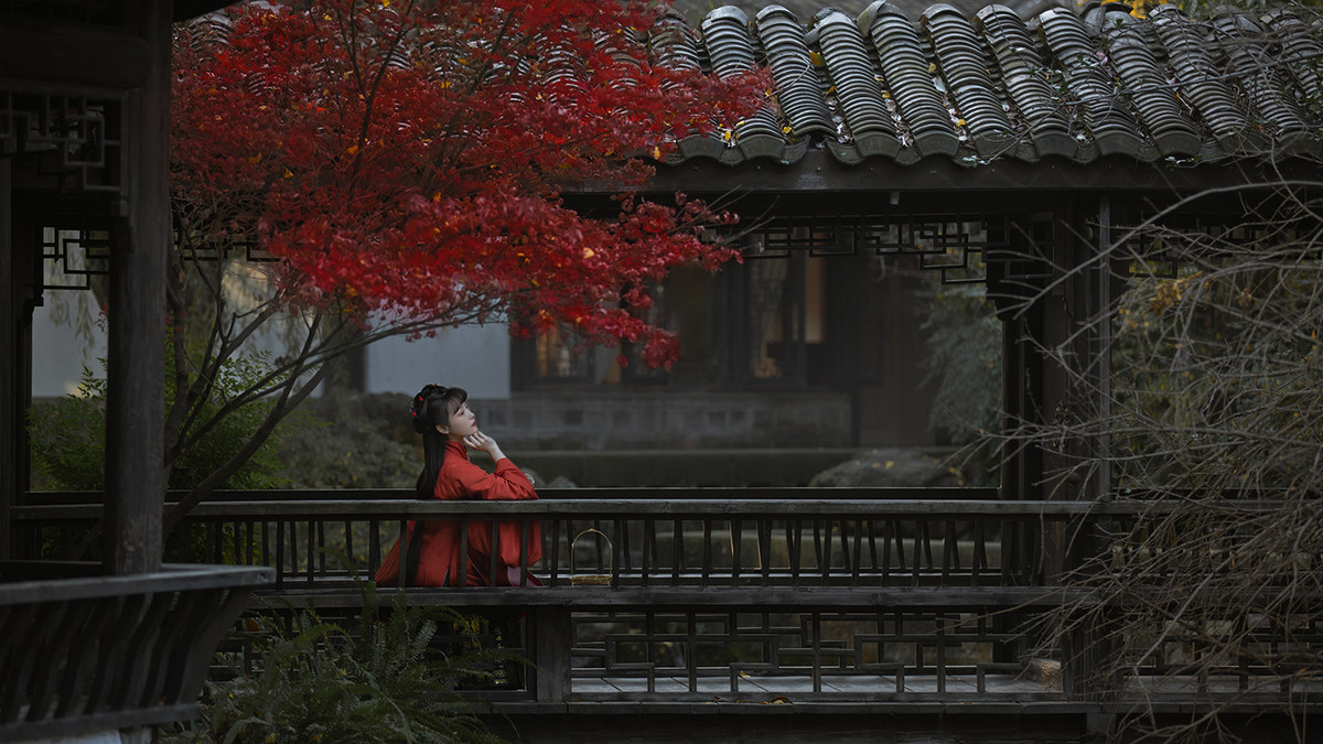 吾家有女初长成千娇百媚汉服写真摄影