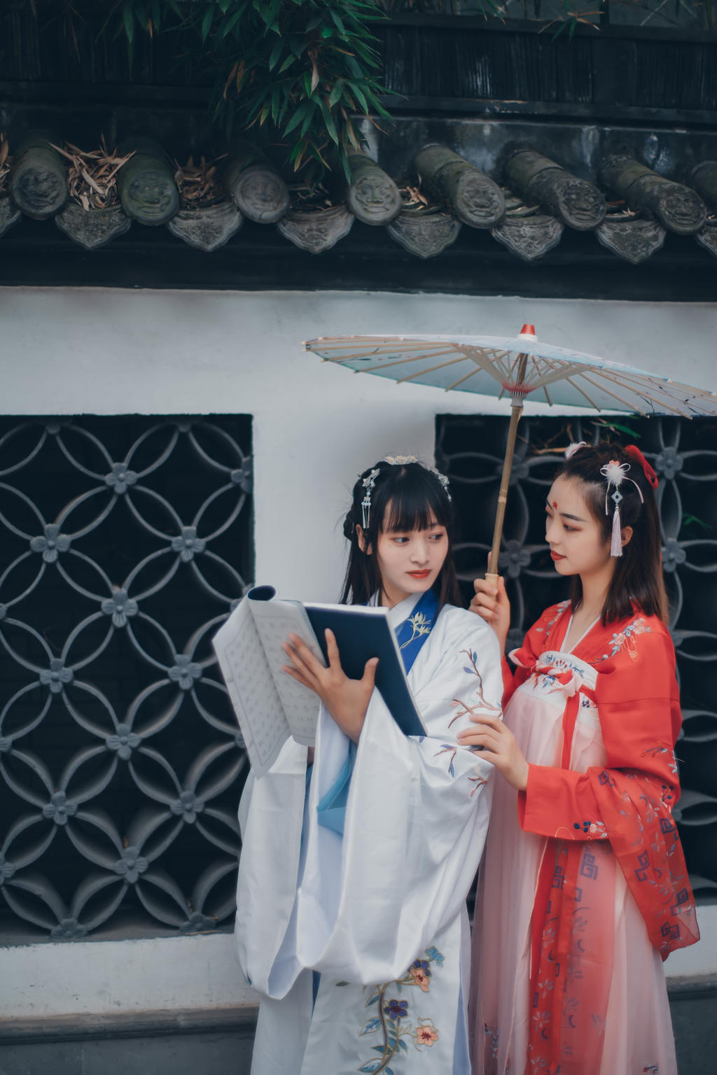 古装闺蜜优雅端庄唯美汉服图片