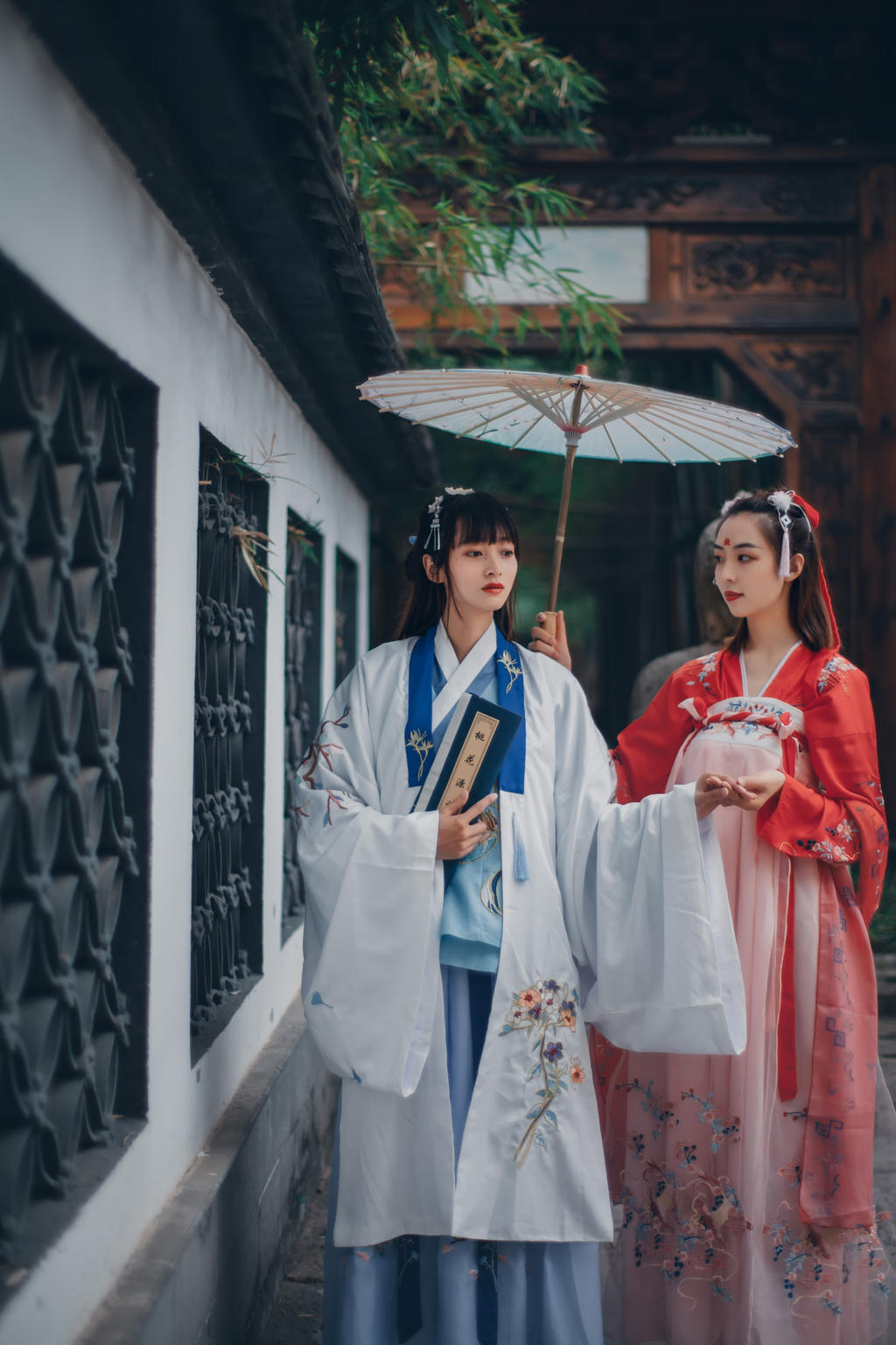 古装闺蜜优雅端庄唯美汉服图片