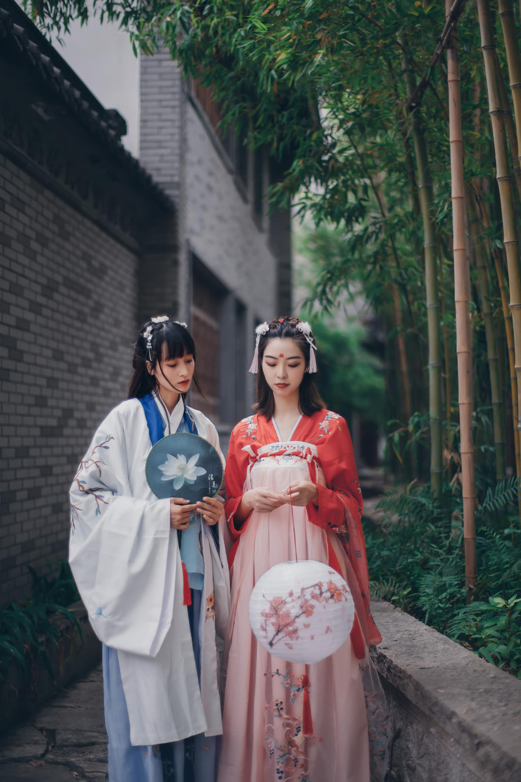 古装闺蜜优雅端庄唯美汉服图片