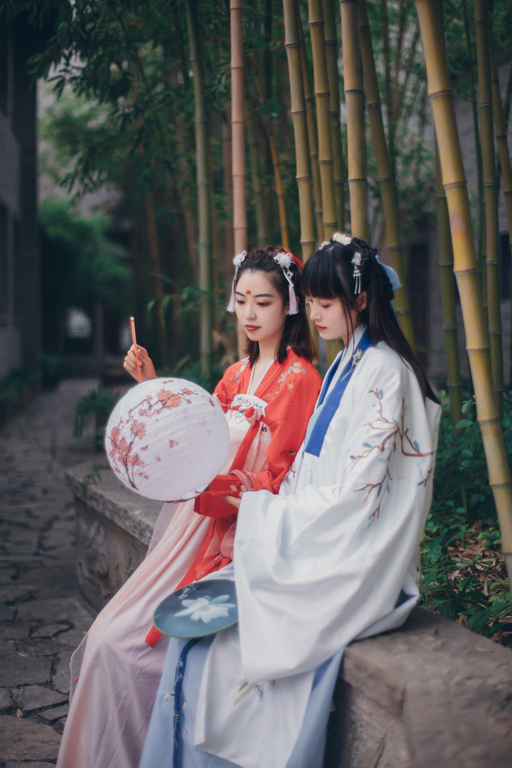 古装闺蜜优雅端庄唯美汉服图片