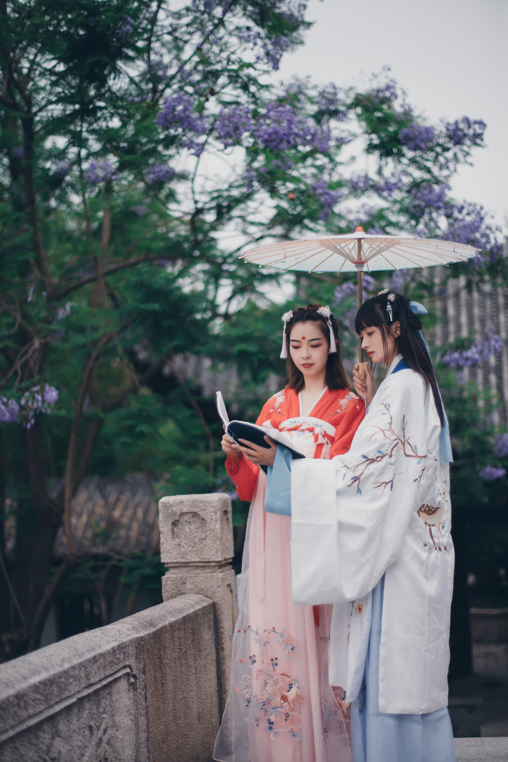 古装闺蜜优雅端庄唯美汉服图片