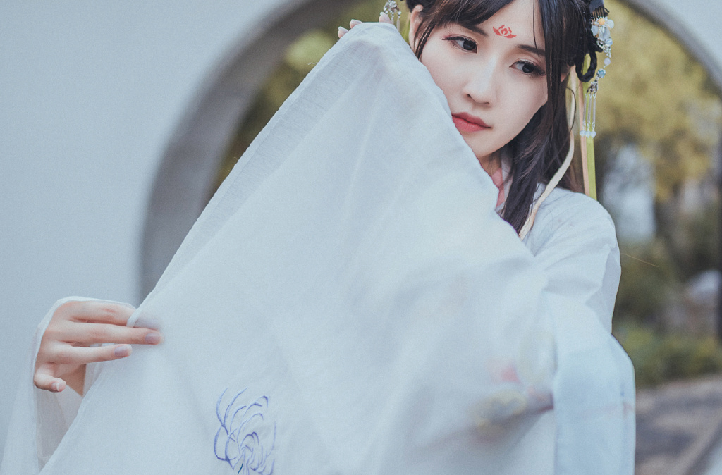 妙龄少女古装汉服唯美图片