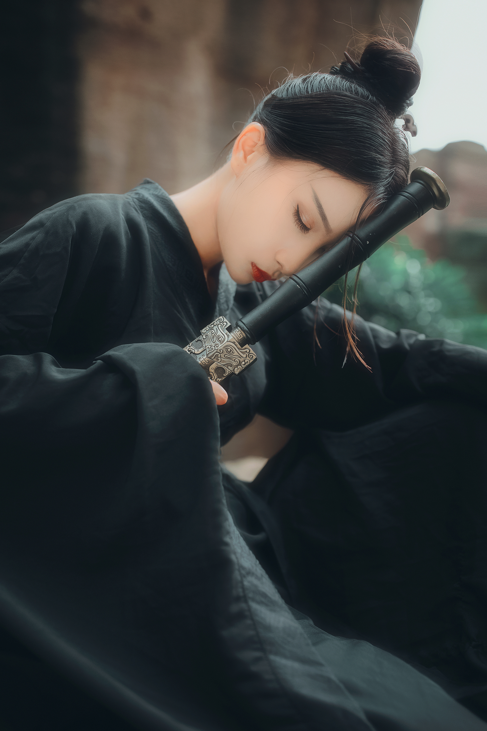 古装侠女仗剑天涯爽快古风图片