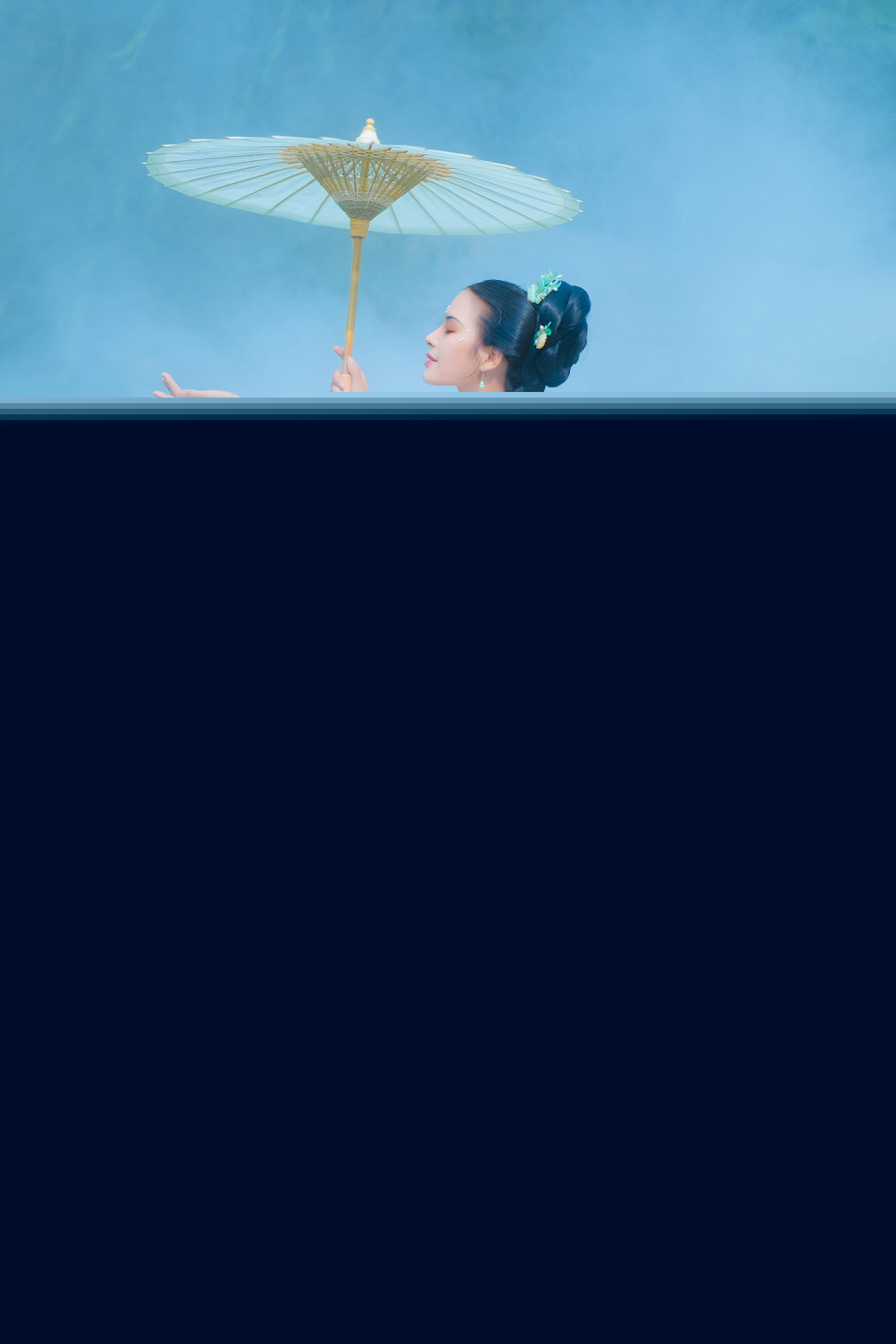 古装美女夏日采莲唯美古风摄影图片