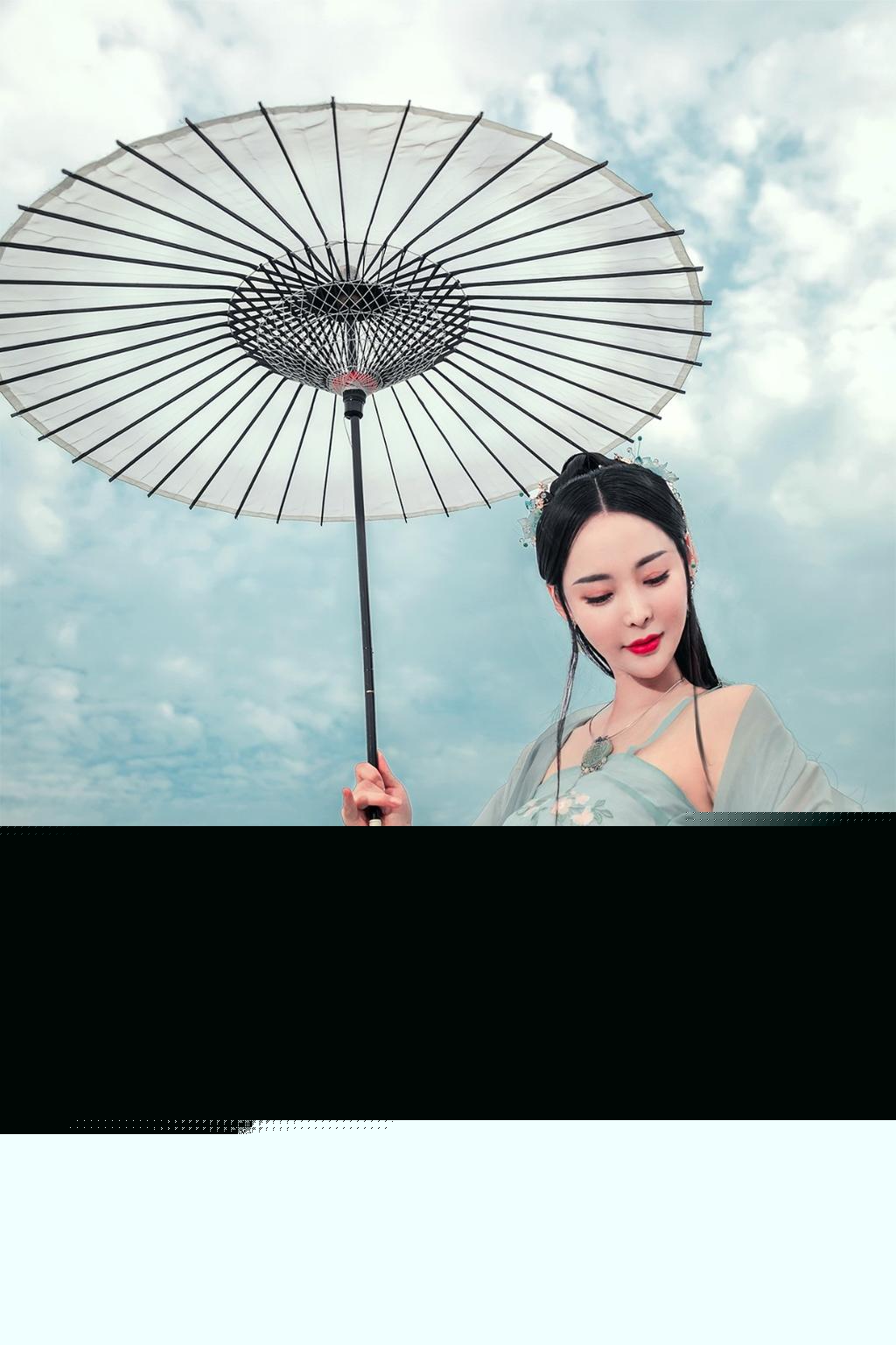 夏日古装美女气质清纯古风摄影图片