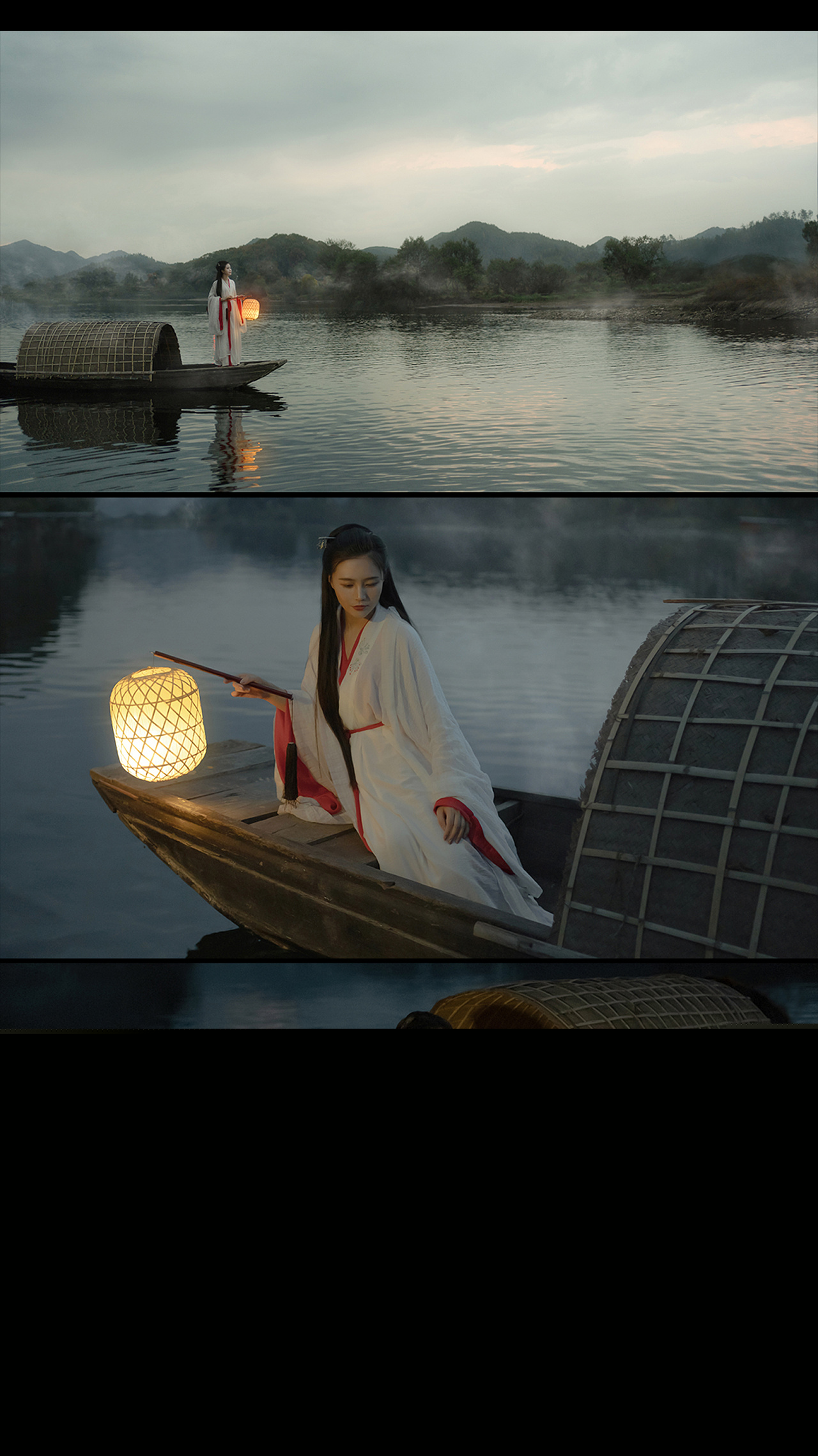 古风水墨画美女英姿飒爽汉服图片