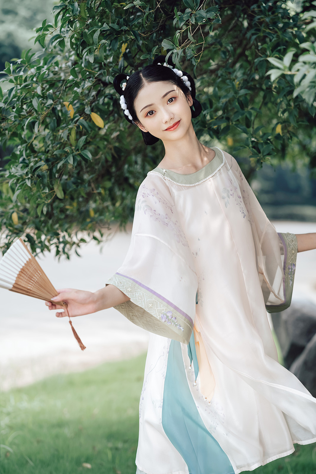 国风美少女现代汉服唯美古风图片